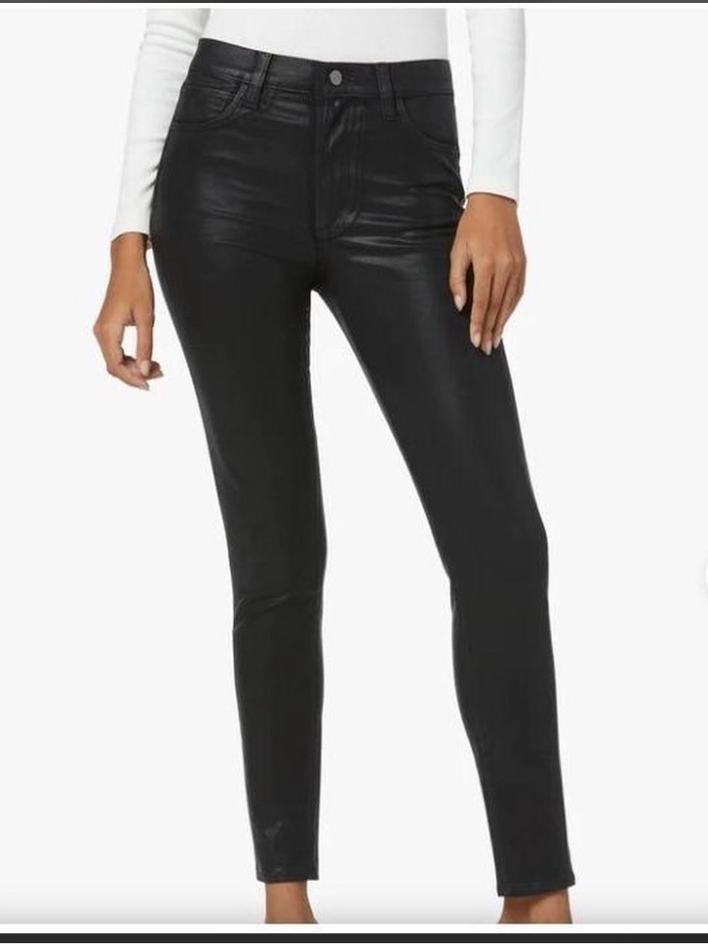 Joe’s Black High-Rise Coated Skinny Jeans - Women's